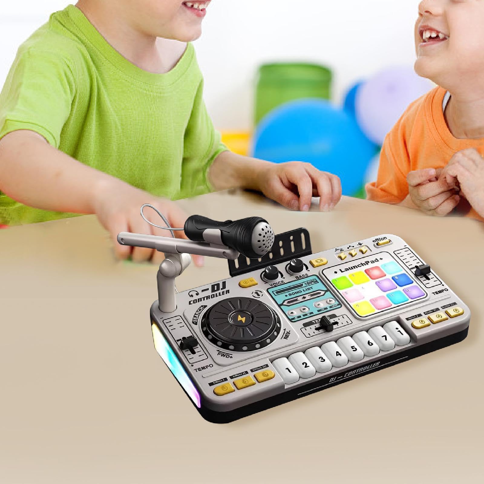 YIJU Conjunto DJ para Crianças Brinquedo Musical Controlador de