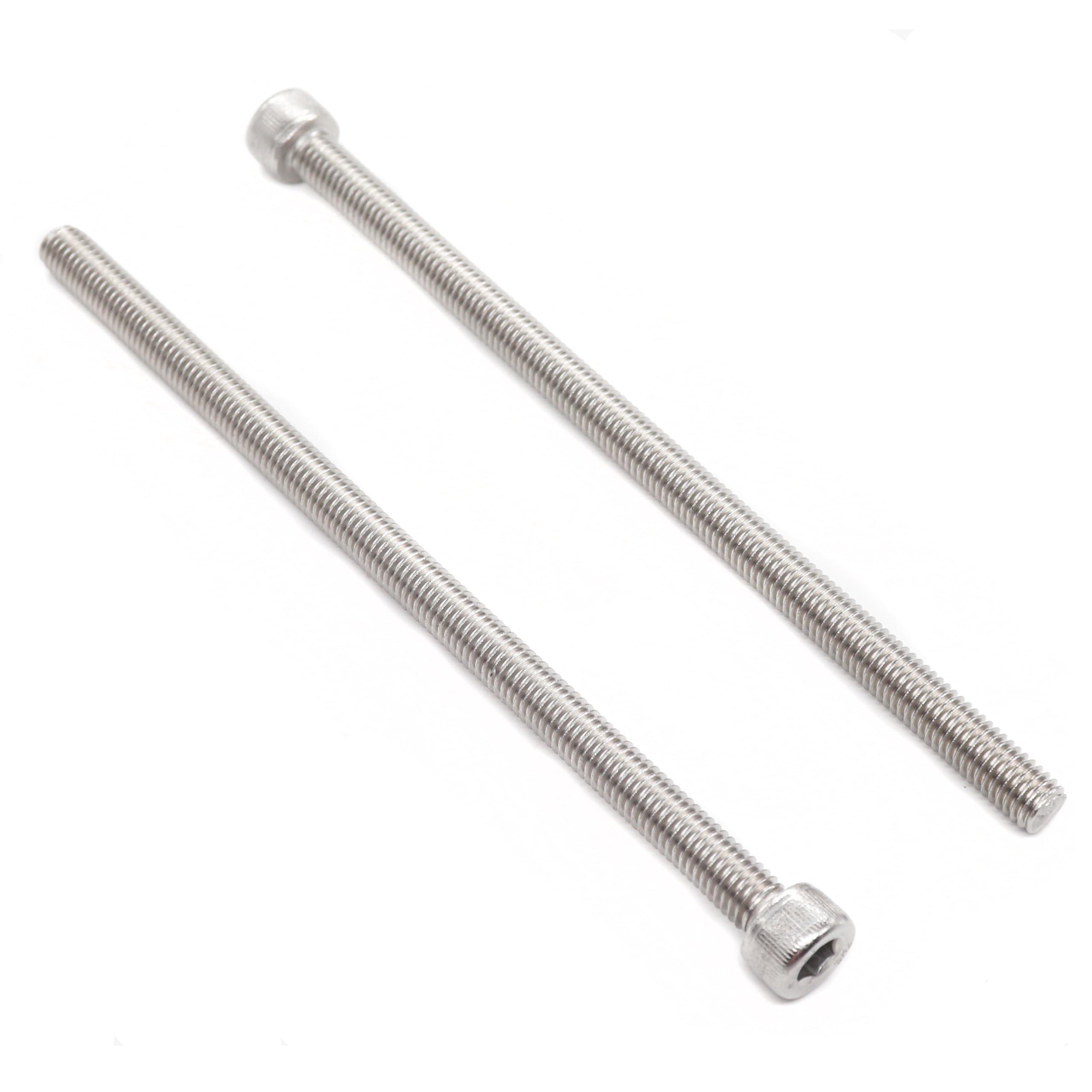 6pcs M8 x 130mm - 1.25mm Pitch Hex Socket Cap Bolts Screws 304 Stainless Steel-image-17