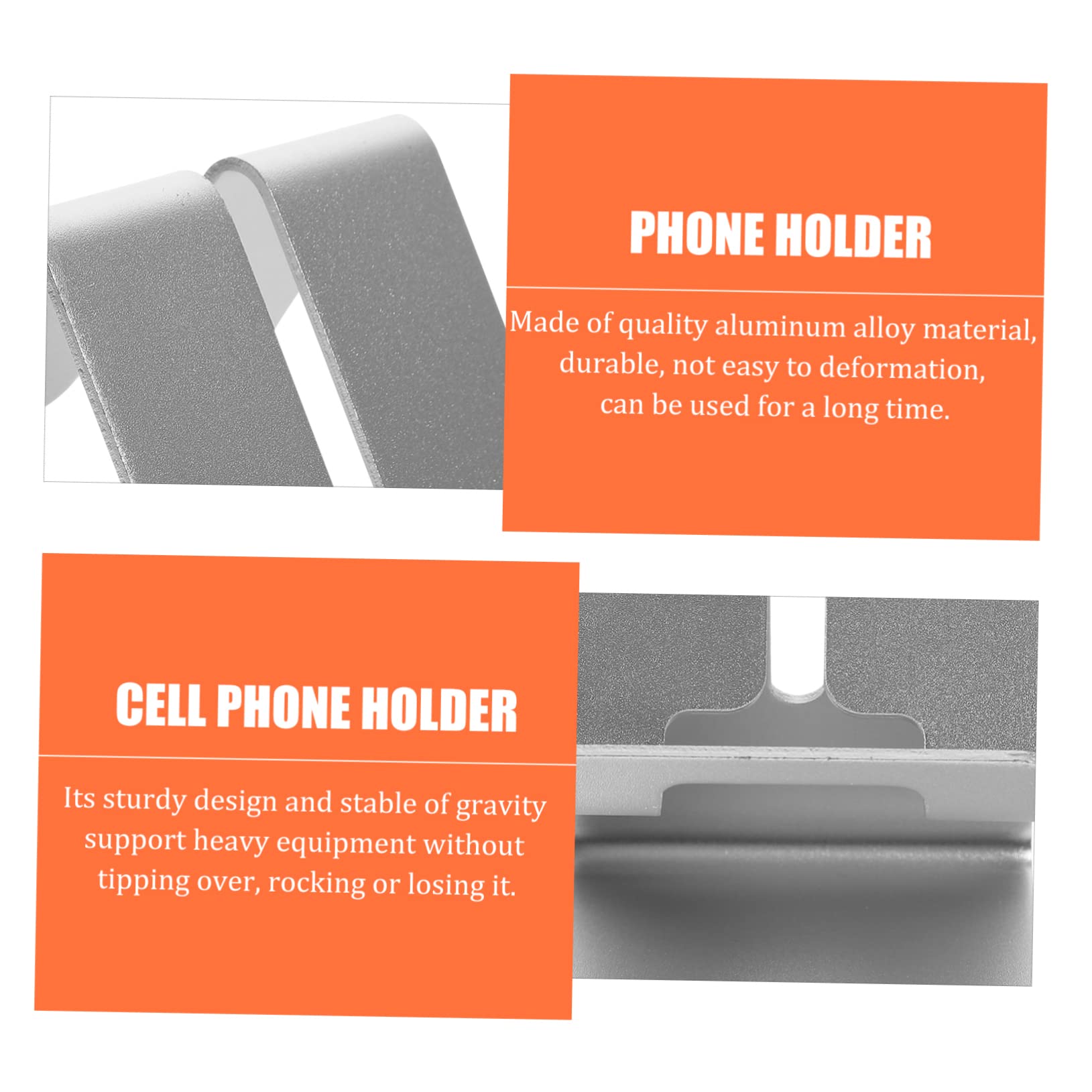 Angoily 6pezzi Supporto Telefonico Lega Di Alluminio Design Creativo e Leggero Per Ufficio e Casa Da Portatile Per Smartphone e Tablet