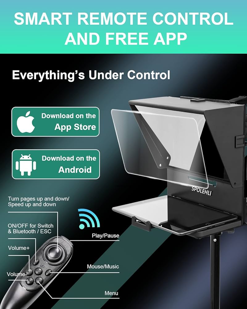 Spolehli テレプロンプター Amazon | Spolehli プロンプター テレプロンプター TMP 調節可能