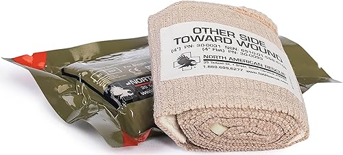 Miniatura 4 de North American Rescue Kit de ayuda individual NAR - Primeros auxilios compactos con gasa comprimida, gasa de vaselina, ETD, guantes, cinta