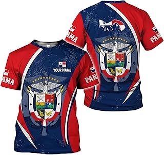 Personalized Panama 3D Shirt, Panama Camisa Shirt, Custom Panama Coat of Arms Shirts Panama Map, Panamanian Flag Pride Shirts