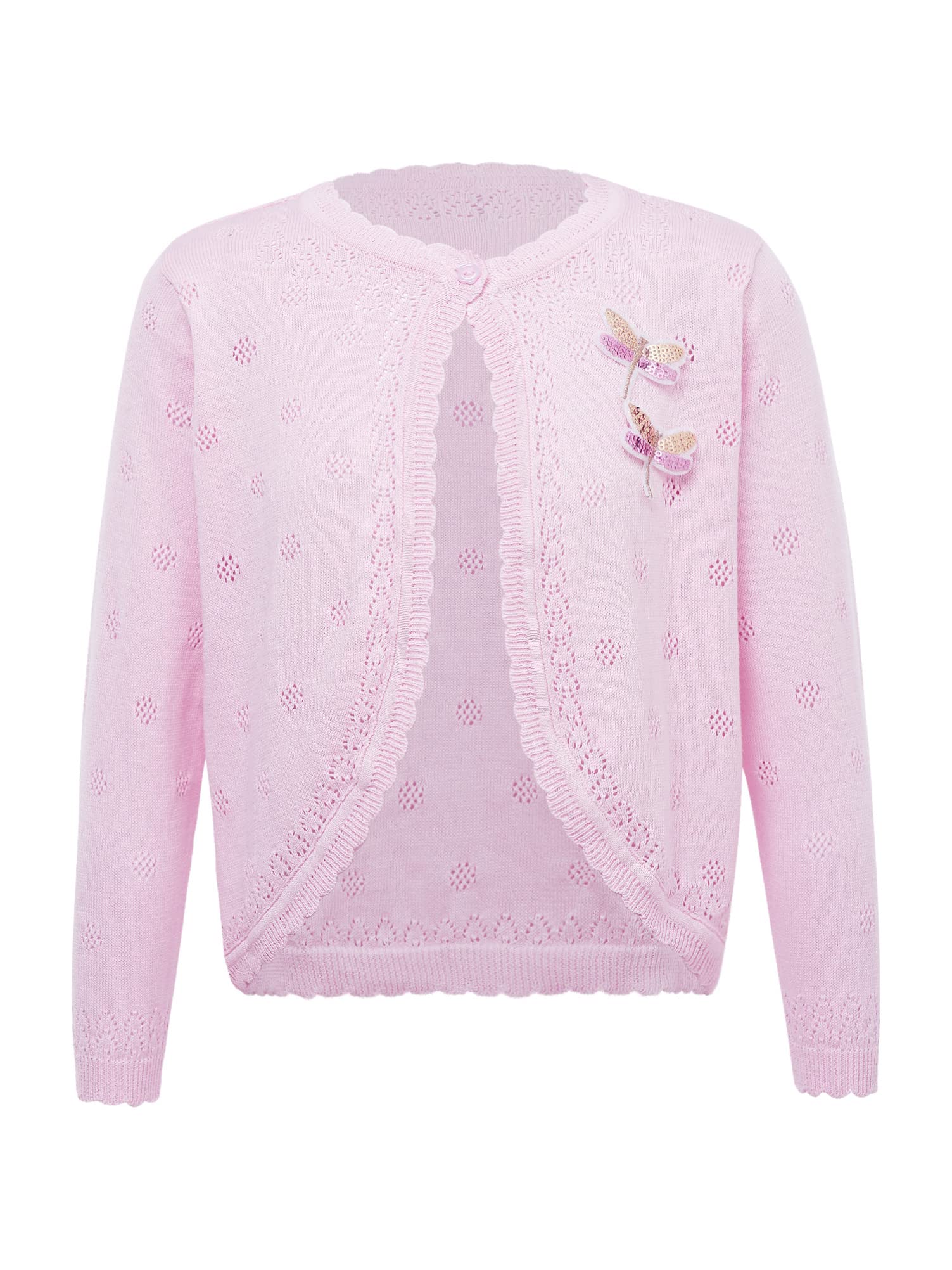 Alvivi Cárdigan de Punto Niñas Bolero Chaqueta Rebeca Jersey Abrigo de Punto Ropa Casual Mangas Largas Recién Nacido Bebé