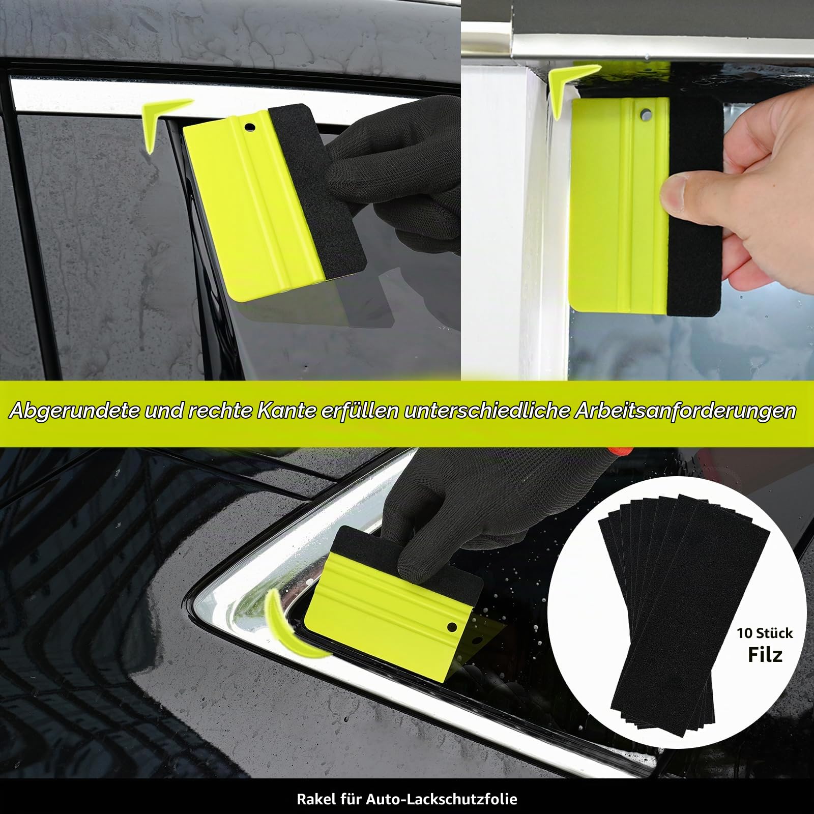 EHDIS Folierungs Werkzeug Set mit Heißluftpistolen, Rakel Se für Fensterfolie, Tönungsfolie Auto, Auto Folierung, mit Filzrakel, Cuttermesser, Micro Rakel, Handschuhe, Magnete
