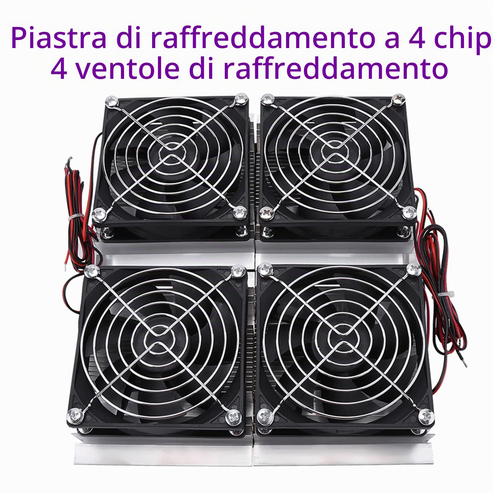 Raffreddatore Peltier per Refrigerazione a Semiconduttore 240 W 12 V, Sistemi di Raffreddamento a Stato Solido Peltier Piastra Fredda Peltier Termoelettrica con Ventola