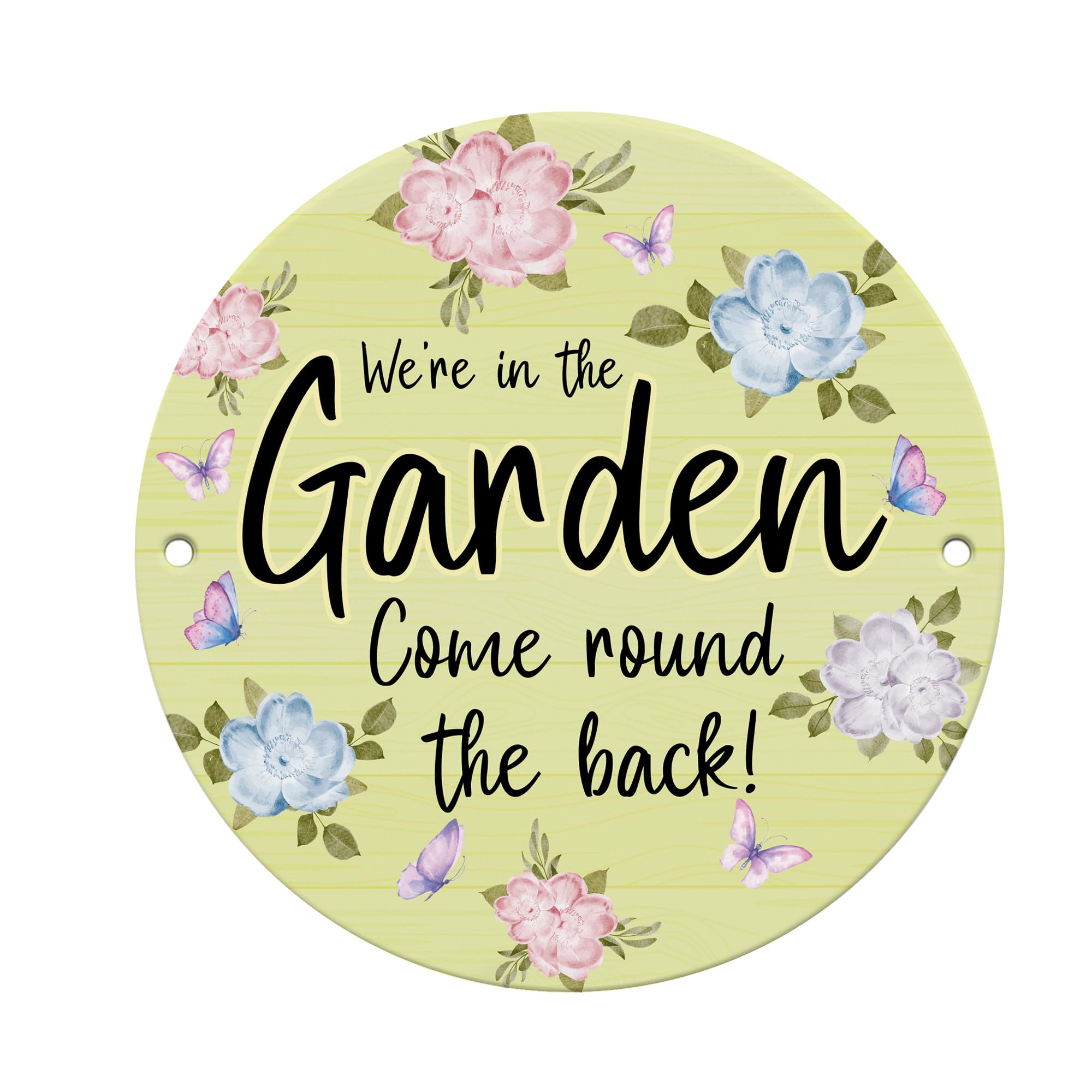 Red Ocean We Are In The Garden Sign Acrylic Garden Sign Outdoor Garden Plaque For Outside Funny Shed Sign Yard Signs Summerhouse Decor Keepsake