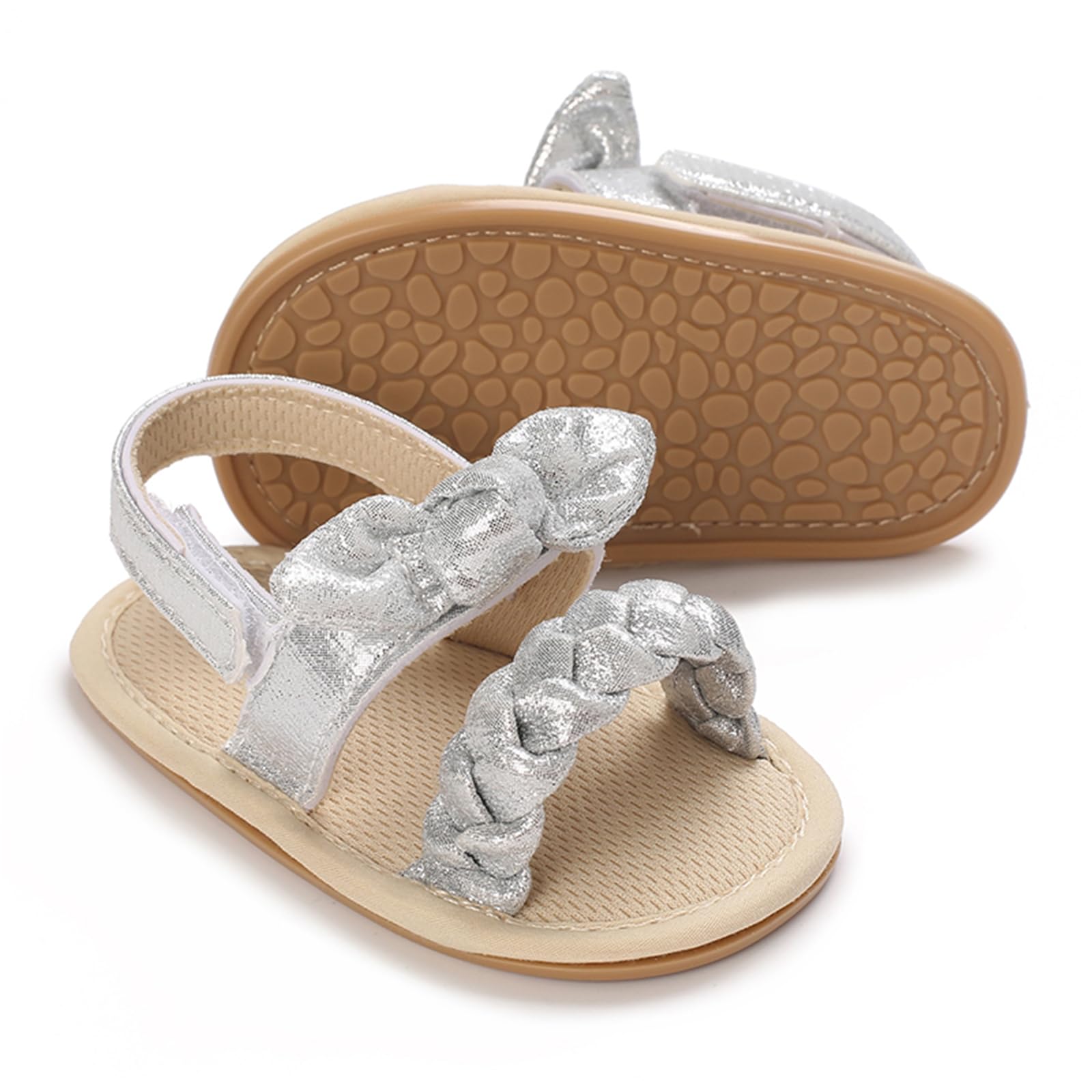 Baby Girl Sandals Summer Crib Shoes Bowknot Soft Sole Infant Girls Princess Dress Flats First Walker Shoes