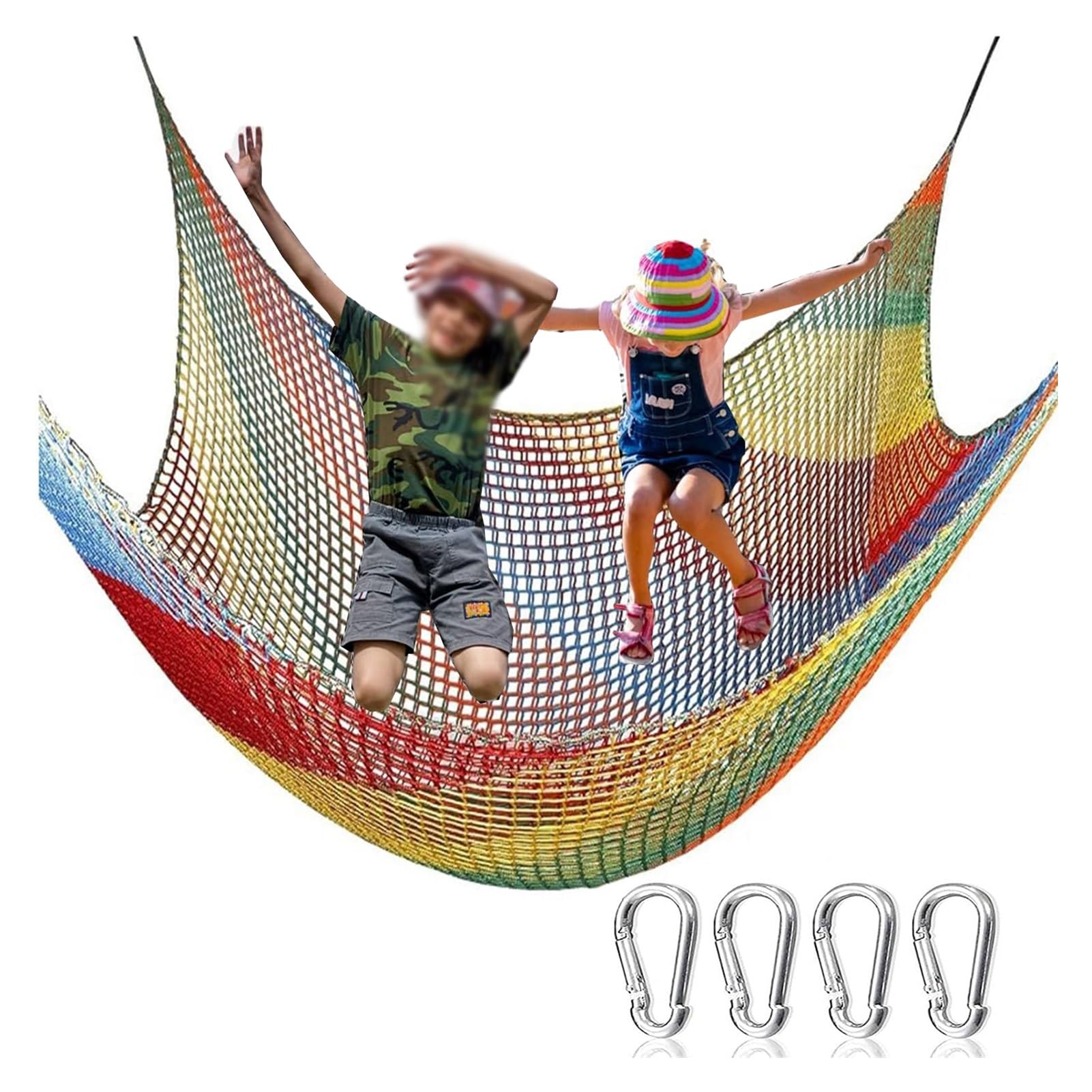 VXHCS Filet D'escalade pour L'extérieur Filet de Corde, Filet d'escalade Double Couche en Polyester 4cm/4mm Filet de Chargement Grimpant pour Aire de Jeux