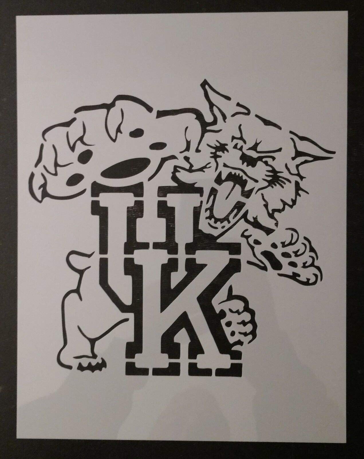 amazon-com-reusable-sturdy-stencil-sheet-craft-diy-wildcats-uk-university-kentucky-8-5-x-11-custom-stencil-arts-crafts-sewing