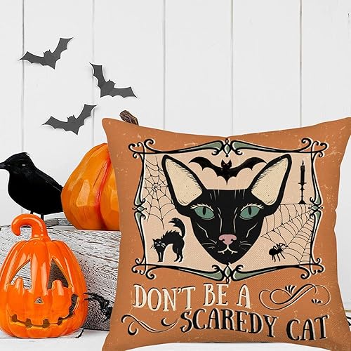 Miniatura 9 de Easternproject Forever My Boo - Fundas de almohada de 18 x 18 pulgadas, diseño de fantasma, Halloween, granja, color blanco, fundas de almohada