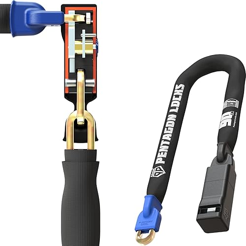 Miniatura 5 de PENTAGON Bike Chain Key Lock - Magnetic Patented Gold Secure Heavy Duty Anti Theft Lock for Bicycles E-Bikes Scooters and Motorcycles - Maximum