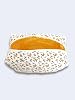 Makeup Bag | Makeup Bag | Quilted Care Travel Cosmetic Bag (White-Yellow)
