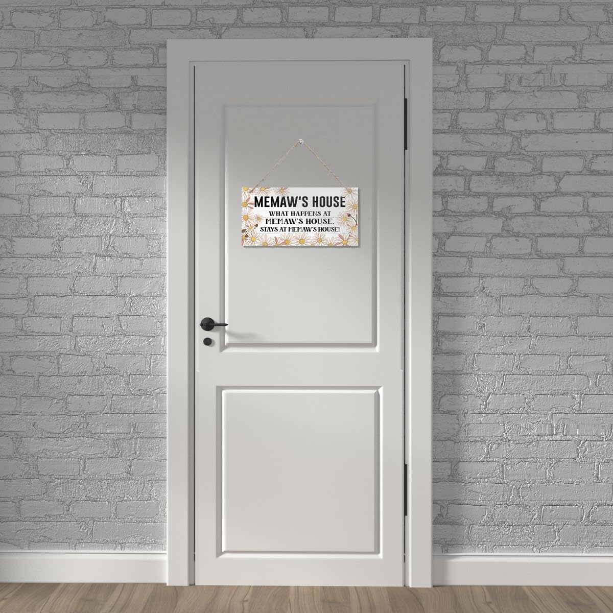 Memaw’s House Sign, Memaw Home Decor Gift, Farmhouse Hanging Wall Plaque, Decorative Wood Wall Art for Living Room Entryway, Memaw Home Decor Gift - Image 5