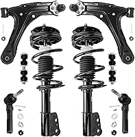 Vista 9 de Detroit Axle - Kit de puntales delanteros para Ford 2000-2004 Focus 2 puntales con muelle helicoidal 2 brazos de control inferiores con rótulas 2001