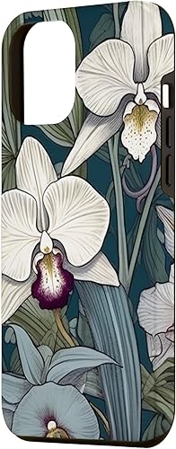 Miniatura 2 de Funda para iPhone 15 Pro Max con diseño de orquídeas de jardín botáni