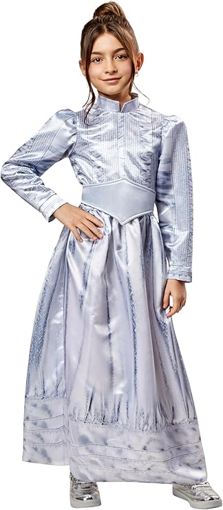 Rubies Beetlejuice 2 Astrid Deetz Costume Dress with Belt in Blue Silver for Kids Girls for Themed Parties and Halloween