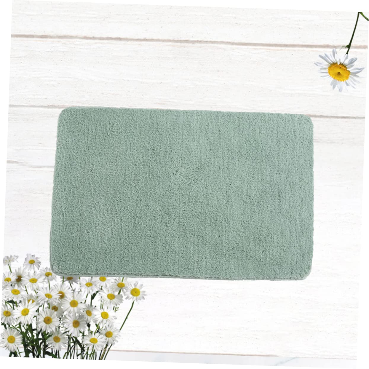 TOPBATHY Tappetino Antiscivolo Per Camera Da Letto Tappeto Assorbente Acqua Tappeto Morbido Verde Per Soggiorno Realizzato in Materiale Resistente Facile Da Pulire