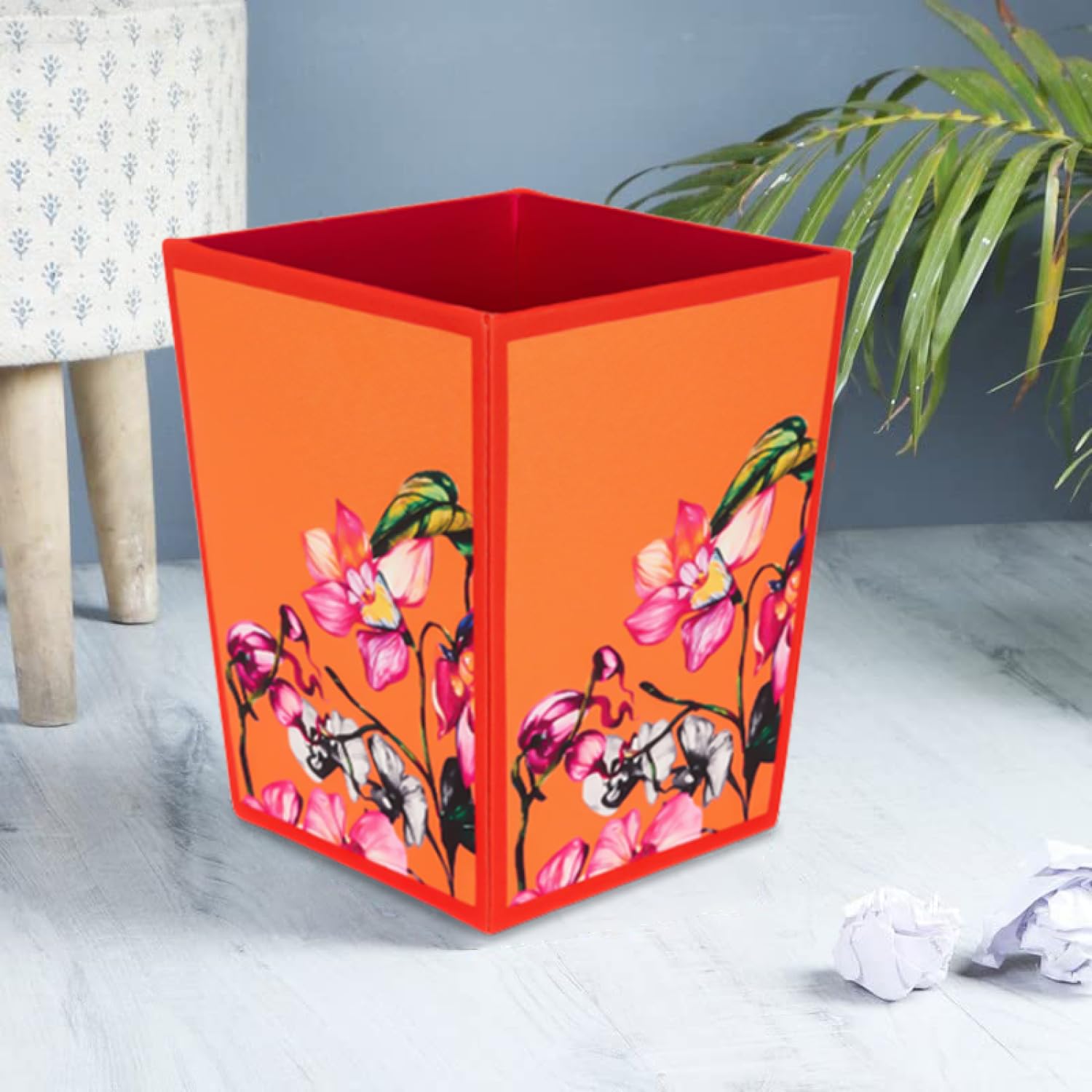 SEJ by Nisha Gupta Dustbin Wooden Dustbin For Bedroom | Open-Top Waste Dustbin 11.5L Open Dry Waste Dustbin For Home & Office | Garbage Bin Trash Can | Wooden Dustbin MDF Wood Fabric Design (B0BWZ2RPN8) Amazon Price History, Amazon Price Tracker