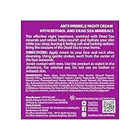 Vista 8 de Dead Sea Collection Night Cream for Face with 2% Retinol, Dead Sea Minerals, and Vitamin E – Anti Aging Nourishing Skin Care Moisturizer to Reduce
