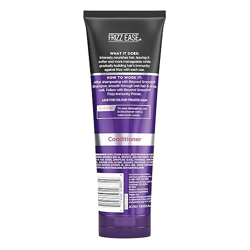 Miniatura 6 de John Frieda Frizz Ease Beyond Smooth Frizz-Immunity - Acondicionador antihumedad previene el encrespamiento 845 onzas con aceite de coco puro