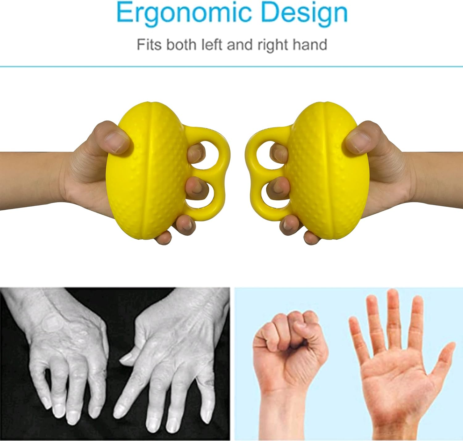 Finger Ball Exerciser Grip Ball Strength Squeeze Stress Balls for Hand, Finger Grip Strengthening Exercise for Hand : Health & Household