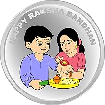 Rakhi/Rakshabandhan Coin Gift for Sister Silver Coin S 999 Purity 10 Grams