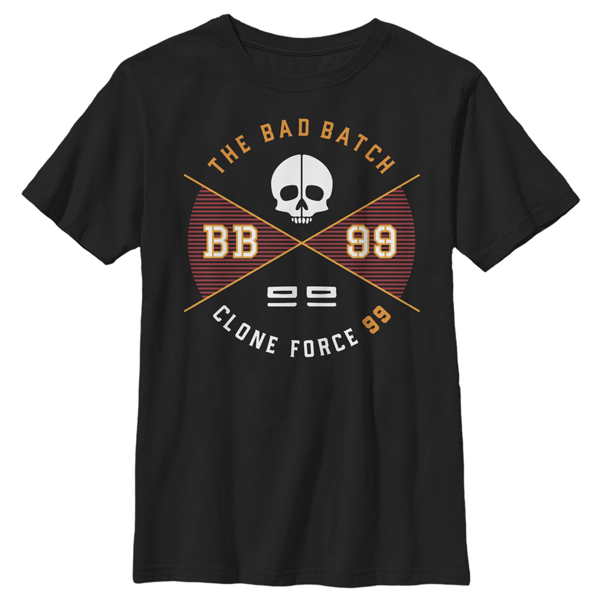 T-shirt Star Wars The Bad Batch vêtement garçon col rond en coton solide noir XS - 5