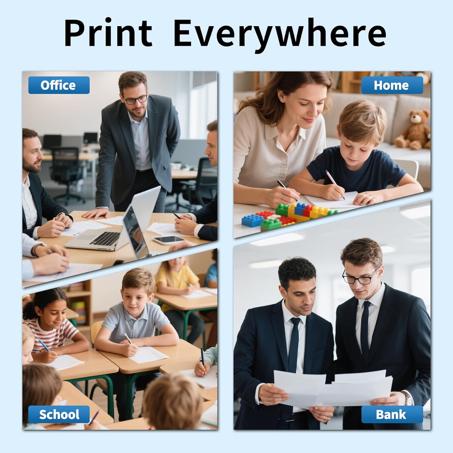 Caelum 910XL Pack (4-Pack, BK, CMY) Replacement for HP 910XL Ink Cartridge Combo Pack 910xl Ink Cartridge for hp Printers Office Jet Pro 8020 8010 8015 Printer