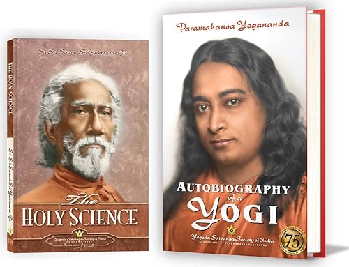 Autobiography of a Yogi Hardcover + The Holy Science Paperback, Yogoda Combo Set of 2 Books by Paramahansa Yogananda &amp; Sri Yukteshwar Giri (the Latest Reprint, Complete Original Edition)