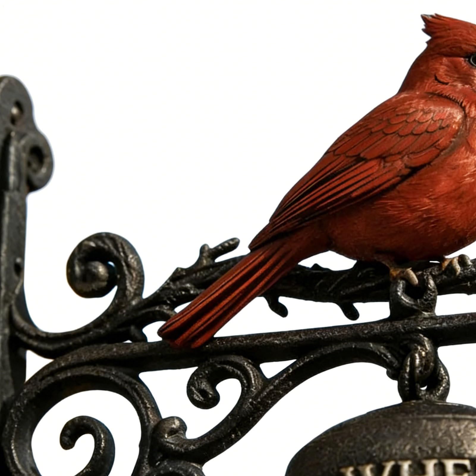 Campana Da Giardino Commemorativa Cardinale, Con Simbolo Eterno Di Calore, 20 Cm, Campana Per Uccelli Rossa, Decorazione Del Cortile Della Fattoria, Design Affascinante Della Fattoria, Per Ranch, Fatt