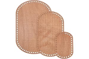 Oval Wooden Basket Base, 3 Sizes Coffee Blank Crochet Basket Base, Crochet...