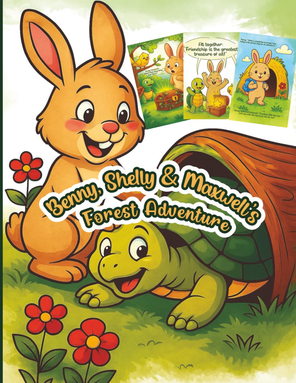 Benny, Shelly & Maxwell’s Forest Adventure Coloring Book, Friendship Adventure: Adventures and Friends:The Magical Adventure of Benny, Friendship, and Adventure, 22 pages