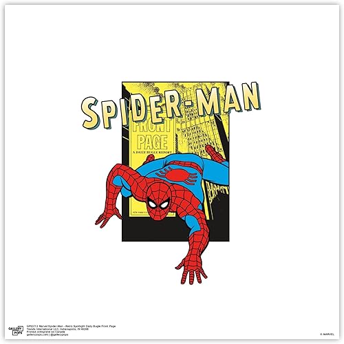 Miniatura 9 de Trends International Gallery Pops Marvel Spider-Man - Arte de pared en lienzo con diseño retro para la página principal, versión sin marco, 12 x 12