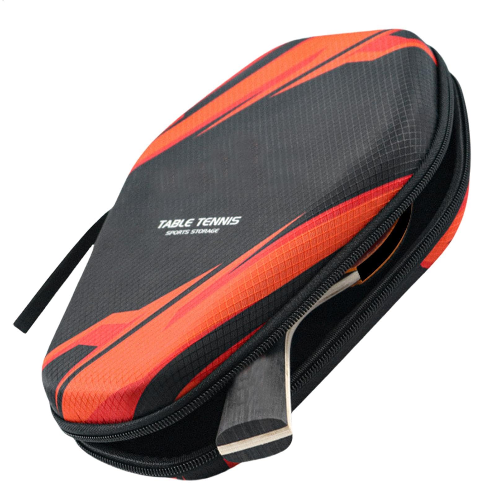 Table Tennis Bat Case, Robust Table Tennis Bat Cover, Waterproof Table Tennis Covers for 2 Bats and 2 Balls, Table Tennis Bat Bag, Table Tennis Bag with Padded Racket Compartment