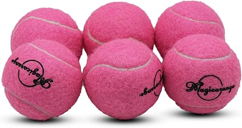 Miniatura 3 de Magicorange Pelotas de tenis, paquete de 6 pelotas de tenis de entrenamiento avanzado, pelotas de práctica, pelotas de juego para perros y mascotas,