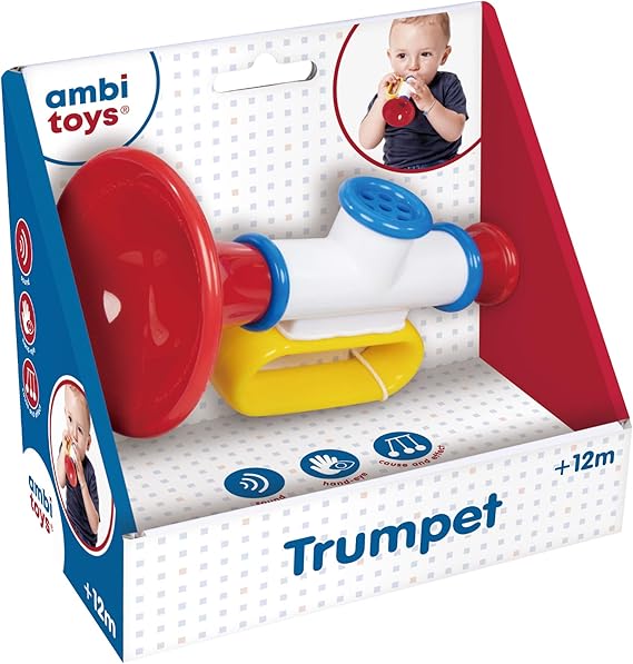 Ambi Toys, Trumpet, Musical Toy Instrument for Babies, Ages 12 Months
