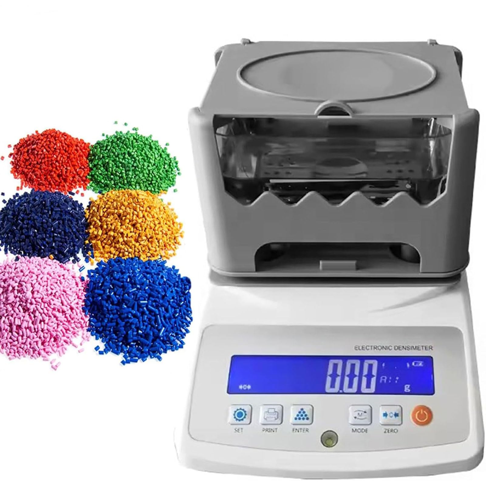 Densimetro digitale ad alta precisione, tester elettronico di densità per laboratorio industriale, peso massimo 1200 g, precisione 0,001 g/cm3, ideale per uso in laboratorio