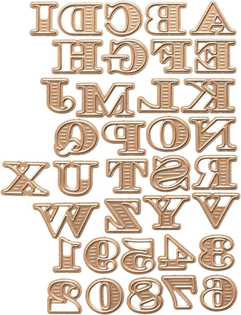 Spellbinders S5-239 Shapeabilities Etched Alphabet, Large Etched/Wafer Thin Dies