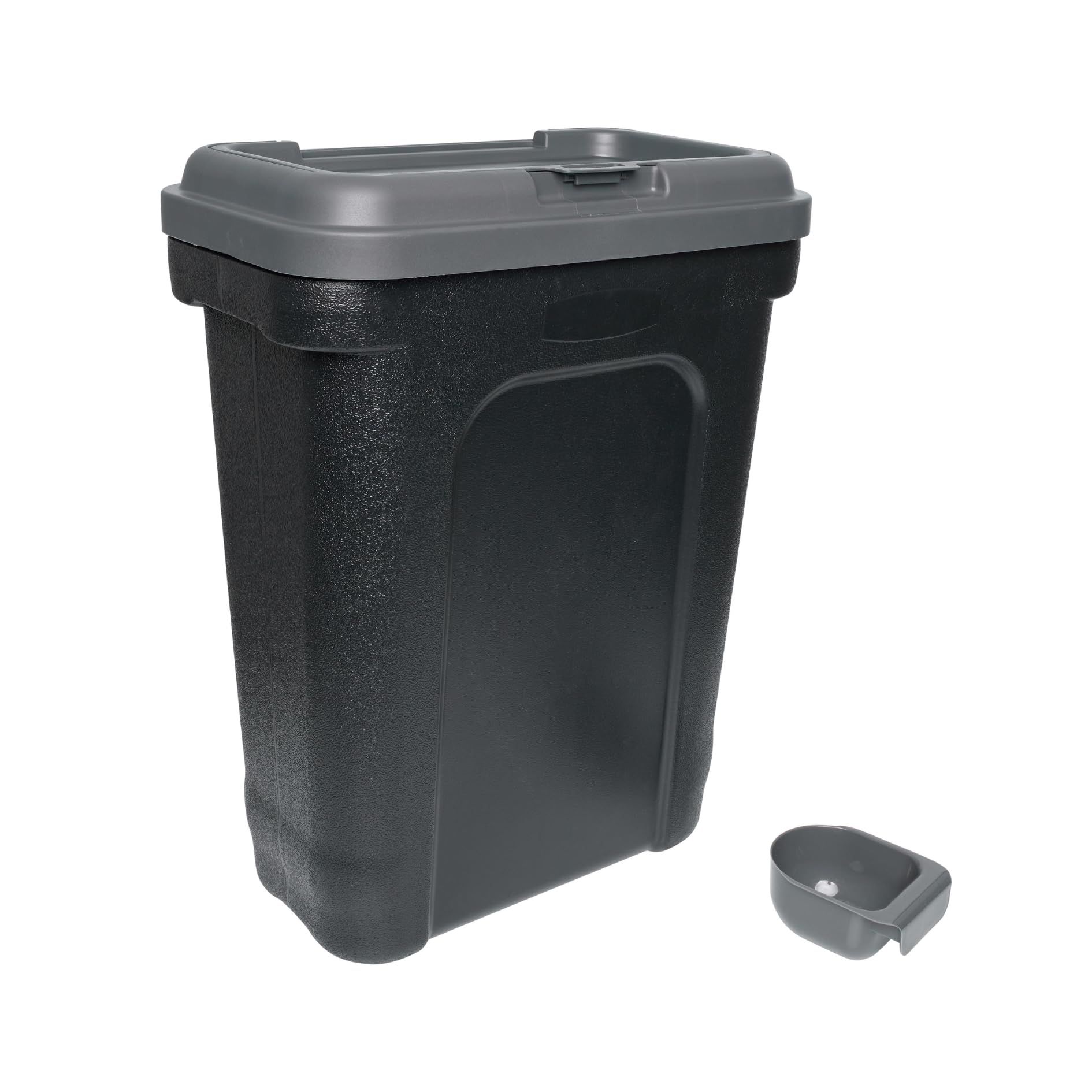 Large 30L Pet Food Storage Container with Scoop โ Airtight Dry Food Bin with Flip-Top Lock, Durable Plastic Pet Food Tub for Dog, Cat & Animal Feed (15kg Capacity) (Grey) โ image 1
