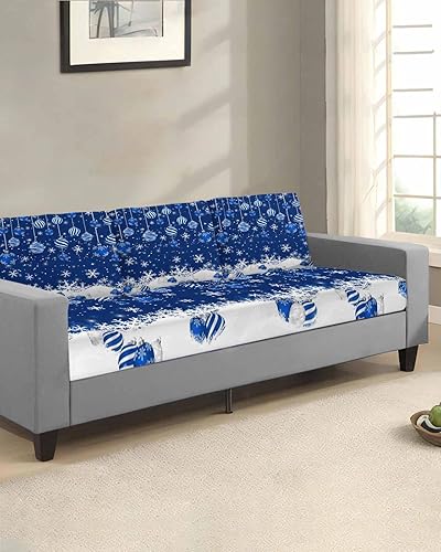 Miniatura 2 de Christmas Balls Stretch Couch Sofa Cushion Covers,Sectional/Individual/L/T Shape Sofa Couch Slipcover Furniture Slip Cover Protector with Elastic