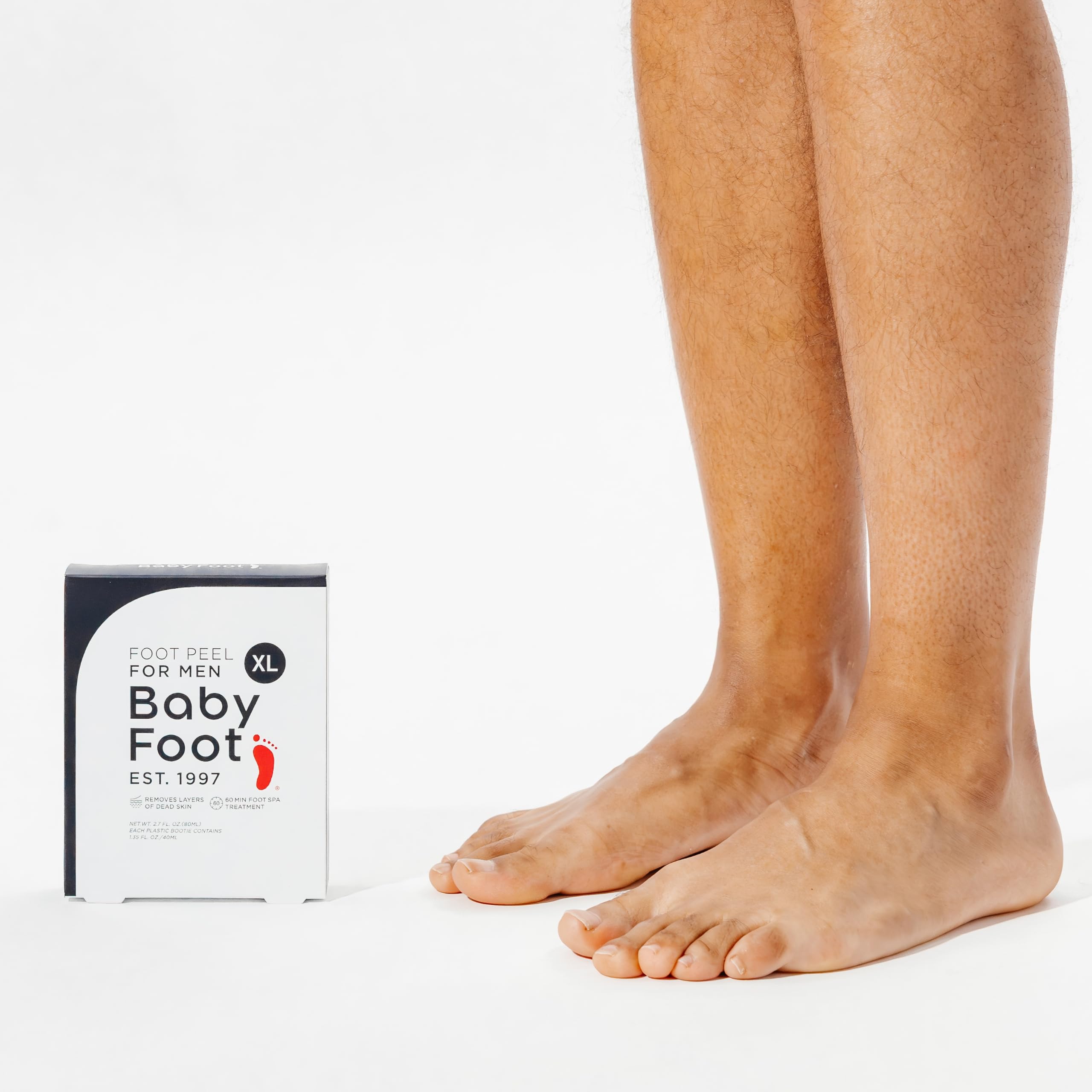 Baby Foot Original Foot Peel Exfoliator for Men, Mint Scented Pair