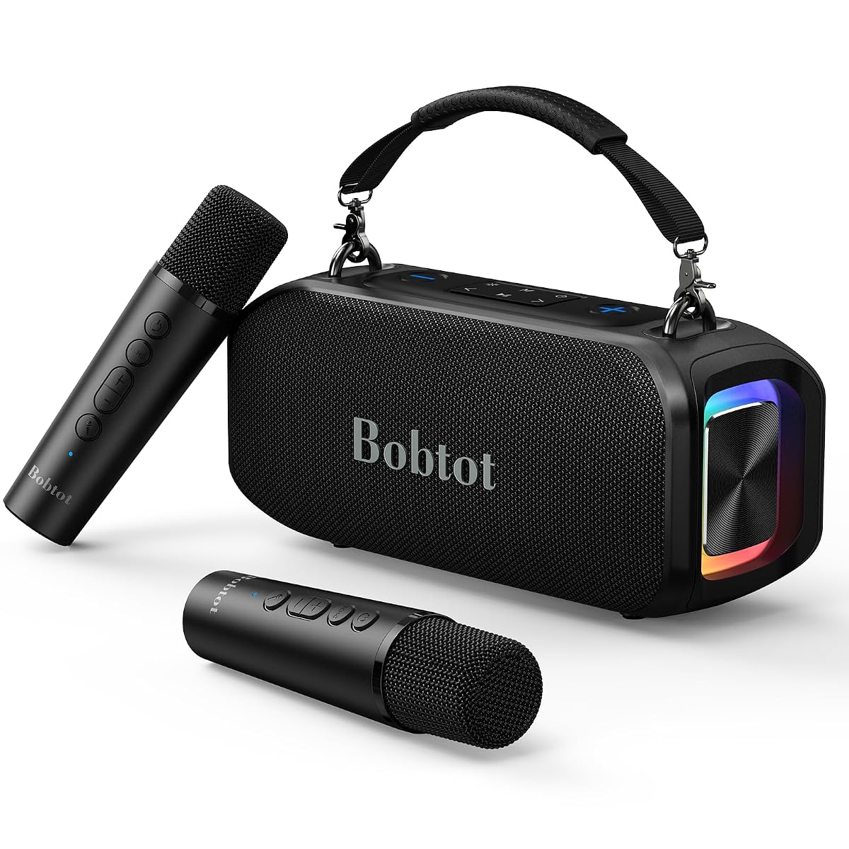 Bobtot Portable Bluetooth Speaker with Wireless Microphone