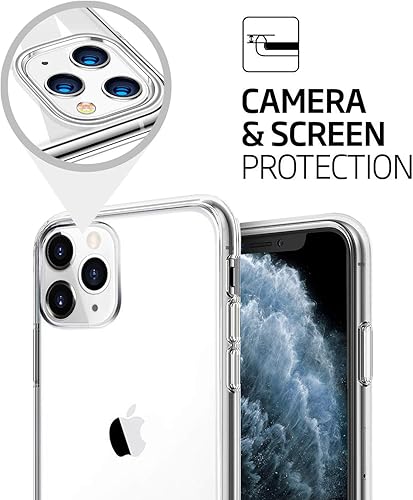 Miniatura 5 de TENOC Funda de teléfono compatible con iPhone 11 Pro Max de 6.5 pulgadas, transparente ultra delgada, funda protectora de TPU suave