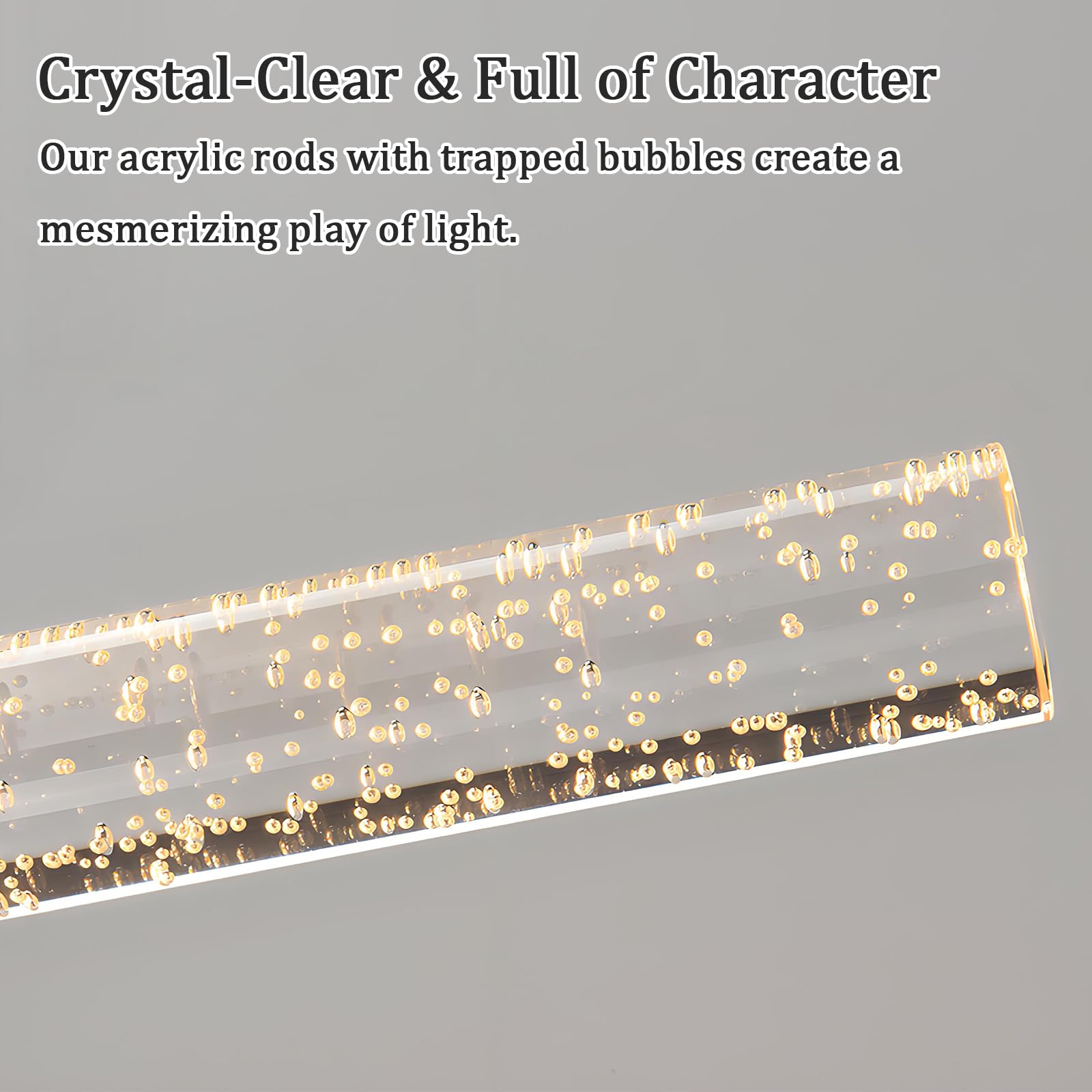 LED Wandleuchte Badezimmer Gold 2 Stücke 6W 3 Farbtemperatur, 51cm 700 LM | Wohnzimmer Wandlampe mit Memory-Funktion, Wandbeleuchtung Modern, Kristall Wall Light für Flur Korridor