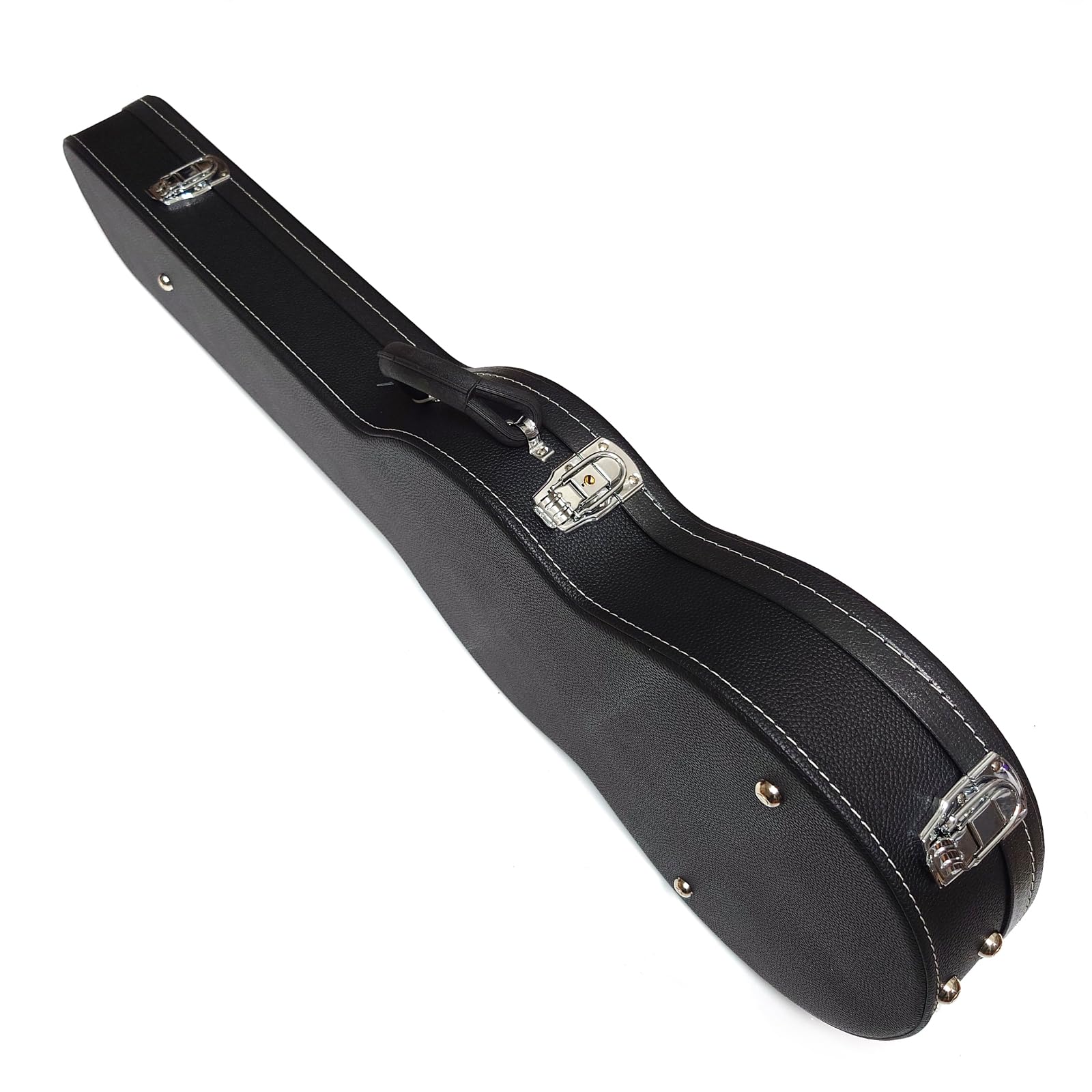 Custodia per chitarra elettrica premium per Gibson Les Paul, custodia rigida con interno in peluche, impermeabile, scomparto portaoggetti (C-nero), nero (C-BLACK), nero (C-BLACK)