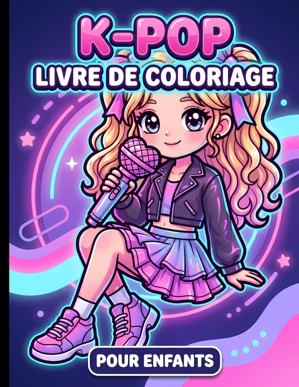 Livre de coloriage KPop: Une Collection Unique De Dessins Inspirés De La Mode Scénique Coréenne, Parfaite Pour Les Fans De Tous Âges