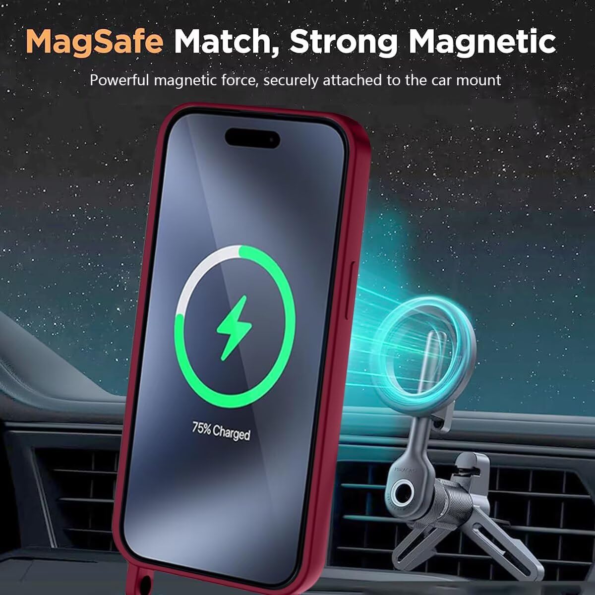 PuYu Zhe Cover con Cordino compatibile con iPhone 12/12 Pro,Cellulare Girocollo Custodia con Corda Silicone Case TPU Bumper Regolabile Necklace laccio Shell-Vino rosso