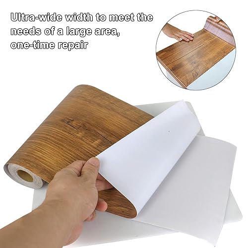 Miniatura 5 de BOMEI PACK Begonia - Cinta de reparación de grano de madera, 1 rollo de 33 pies, parche de reparación autoadhesivo para muebles, pisos, armarios,