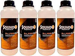 Kit 4 Líquido De Fumaça Sound7 Djfog Fluid 1 Litro Densidade (NEUTRO)