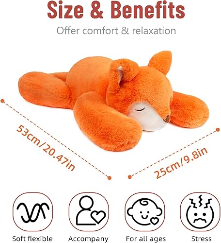 Miniatura 90 de Niuniu Daddy - Peluche con peso de perezoso para la ansiedad, almohada grande de 20 pulgadas para niños y adultos, juguete tierno como regalo